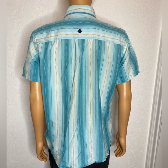 PrAna Hiking Fishing Outdoors Button Down Shirt Men's Size L Organic Cotton EUC - Picture 4 of 13